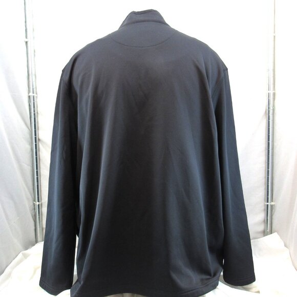 Callaway Men's Black Long Sleeve Pullover Jacket Shirt 1/4 Zip Pockets Size XXL - Picture 3 of 10